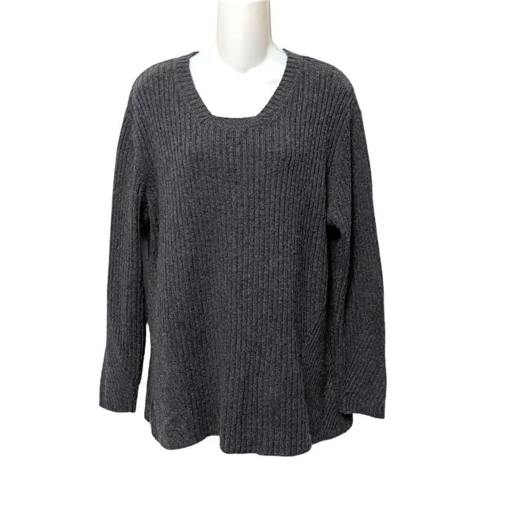 NAU Wool Blend Ribbed Sweater L - Picture 7 of 7